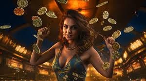 Suasana studio Live Casino UGE555 dengan pencahayaan premium dan meja permainan profesional